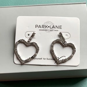 Park Lane crystal heart earrings